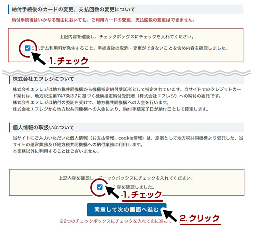 納付手続きの流れ「1.納付手続きの前に」